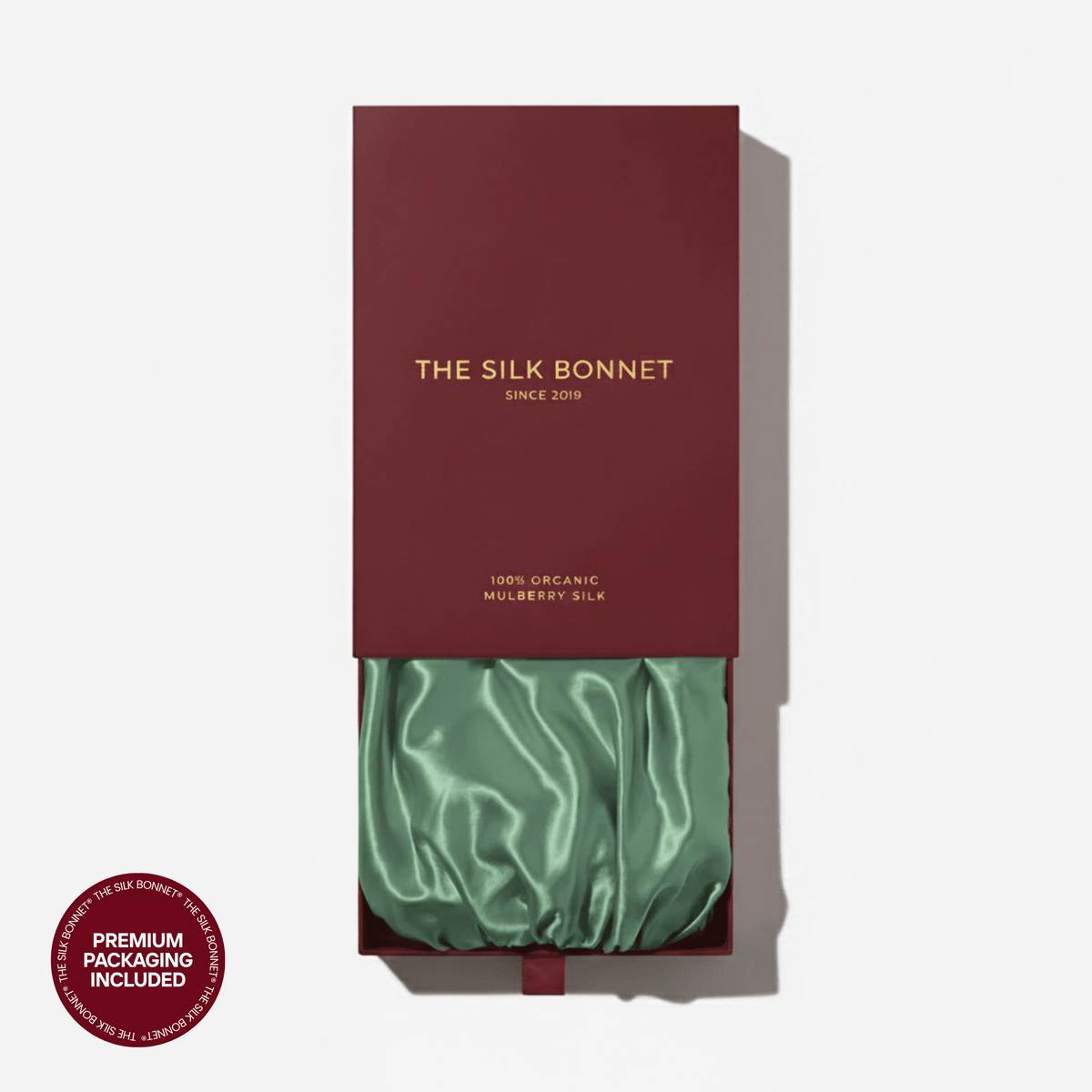 Large Silk Bonnet - Mint Green - THE SILK BONNET®